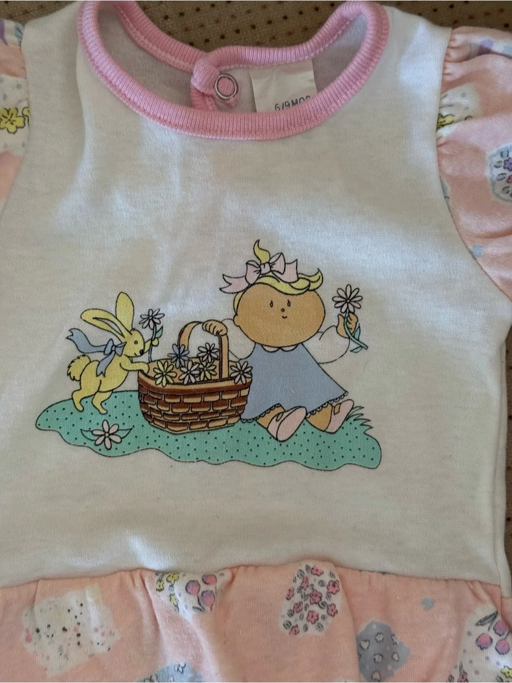 Vintage Gerber Baby Picnic Romper